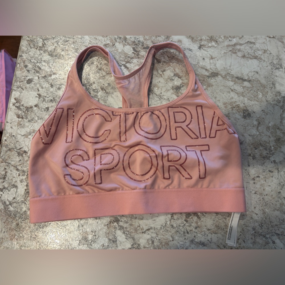 Victoria's Secret Sports bra NWOT large Pink